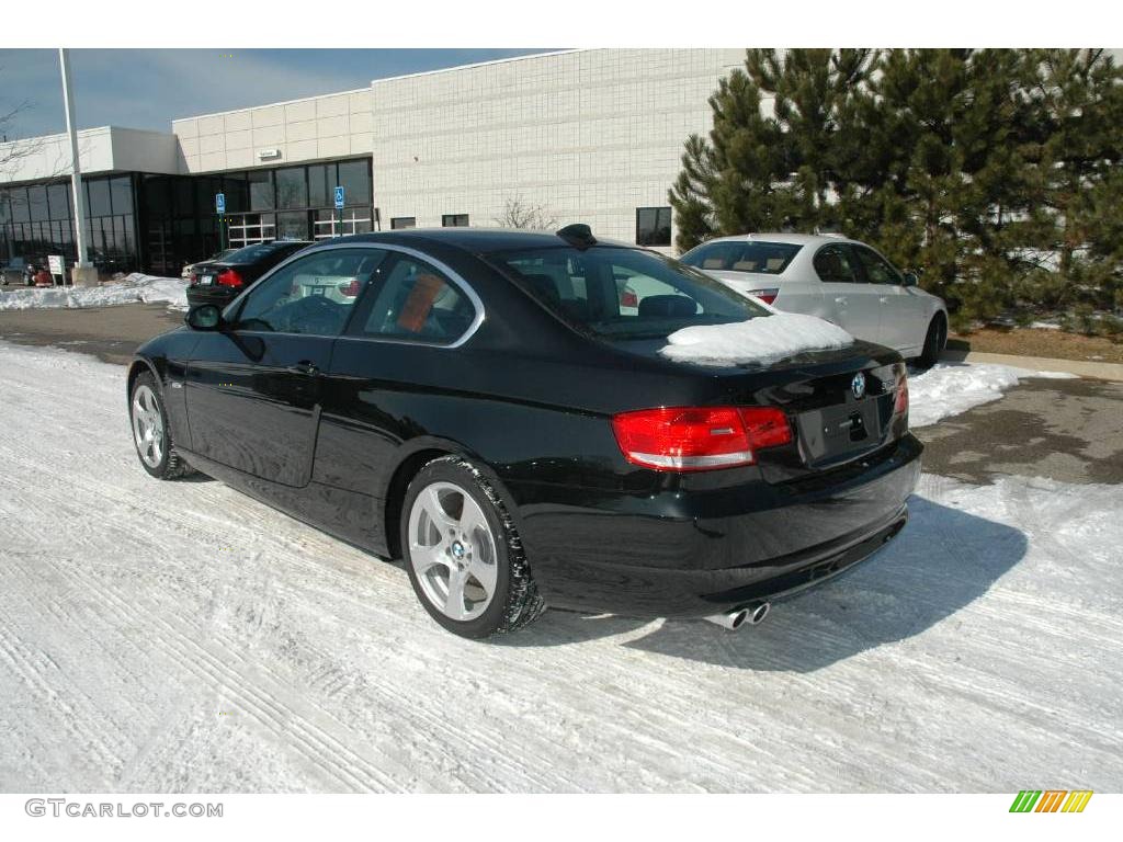 2009 3 Series 328i Coupe - Black Sapphire Metallic / Black Dakota Leather photo #3