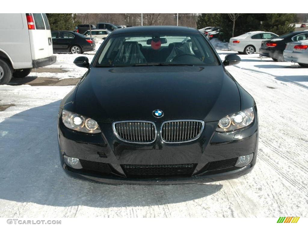 2009 3 Series 328i Coupe - Black Sapphire Metallic / Black Dakota Leather photo #8