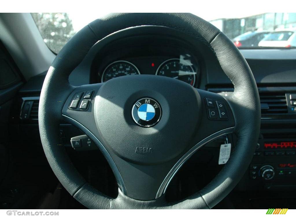 2009 3 Series 328i Coupe - Black Sapphire Metallic / Black Dakota Leather photo #16