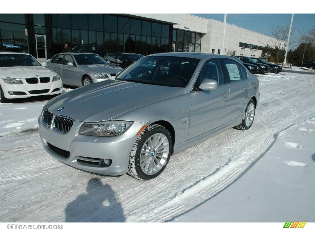 2009 3 Series 335xi Sedan - Titanium Silver Metallic / Black Dakota Leather photo #1