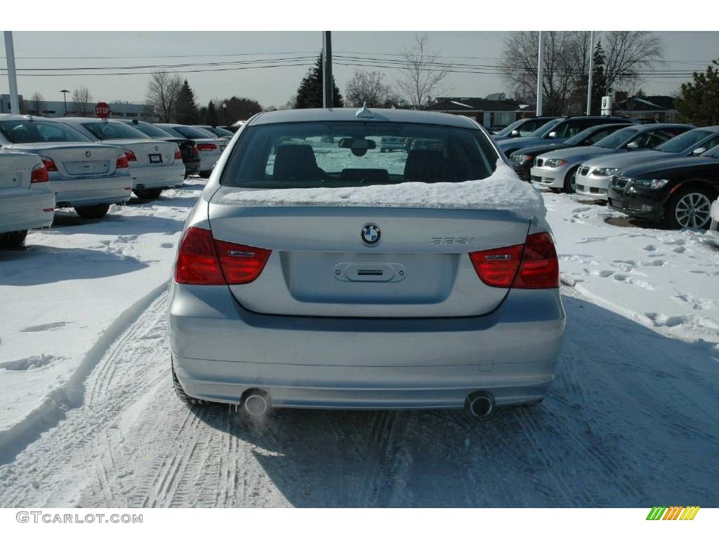 2009 3 Series 335xi Sedan - Titanium Silver Metallic / Black Dakota Leather photo #4