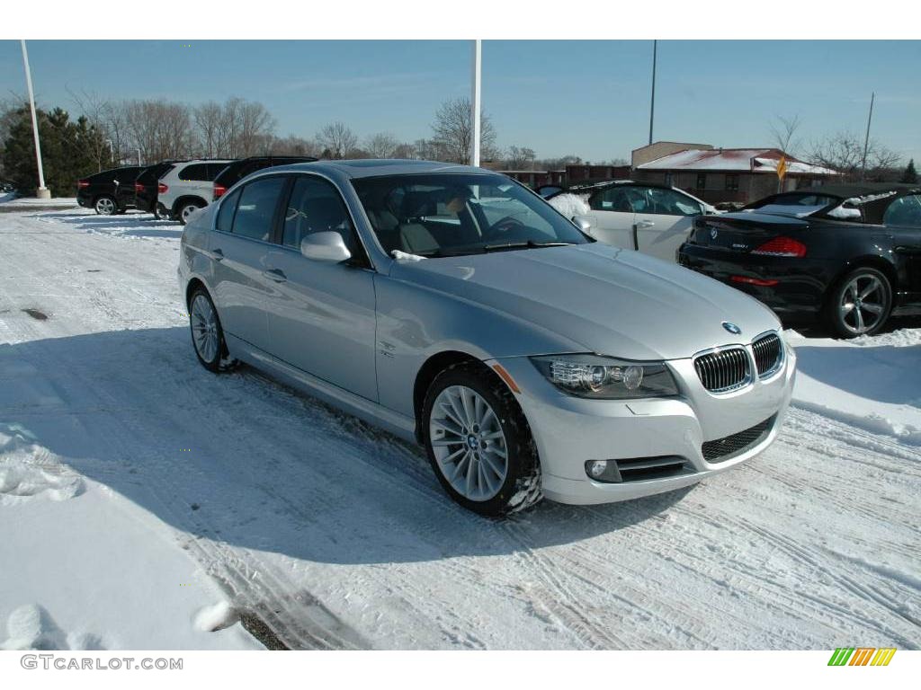 2009 3 Series 335xi Sedan - Titanium Silver Metallic / Black Dakota Leather photo #7
