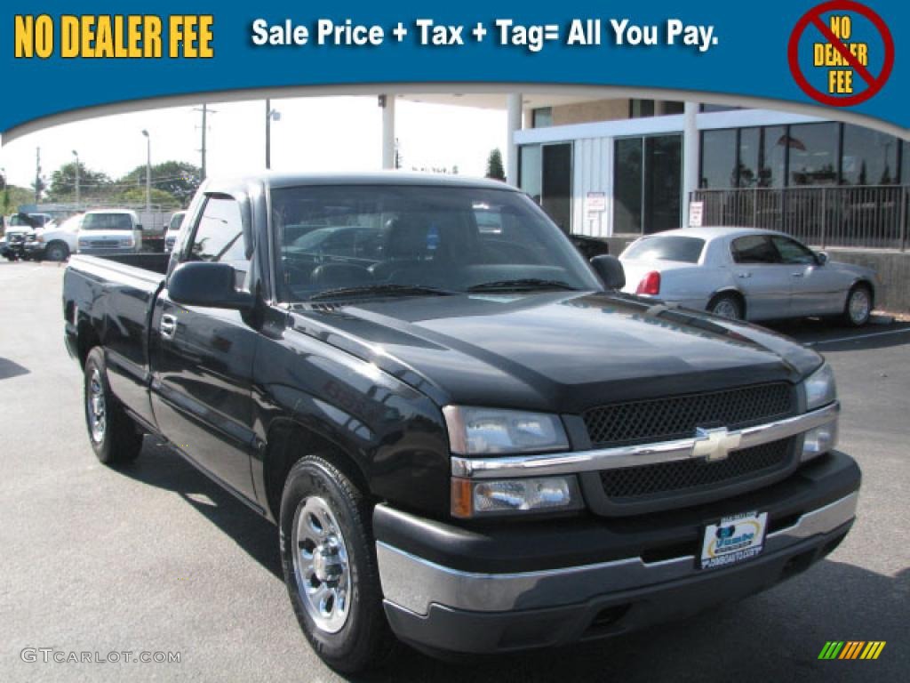 2005 Silverado 1500 Regular Cab - Black / Medium Gray photo #1