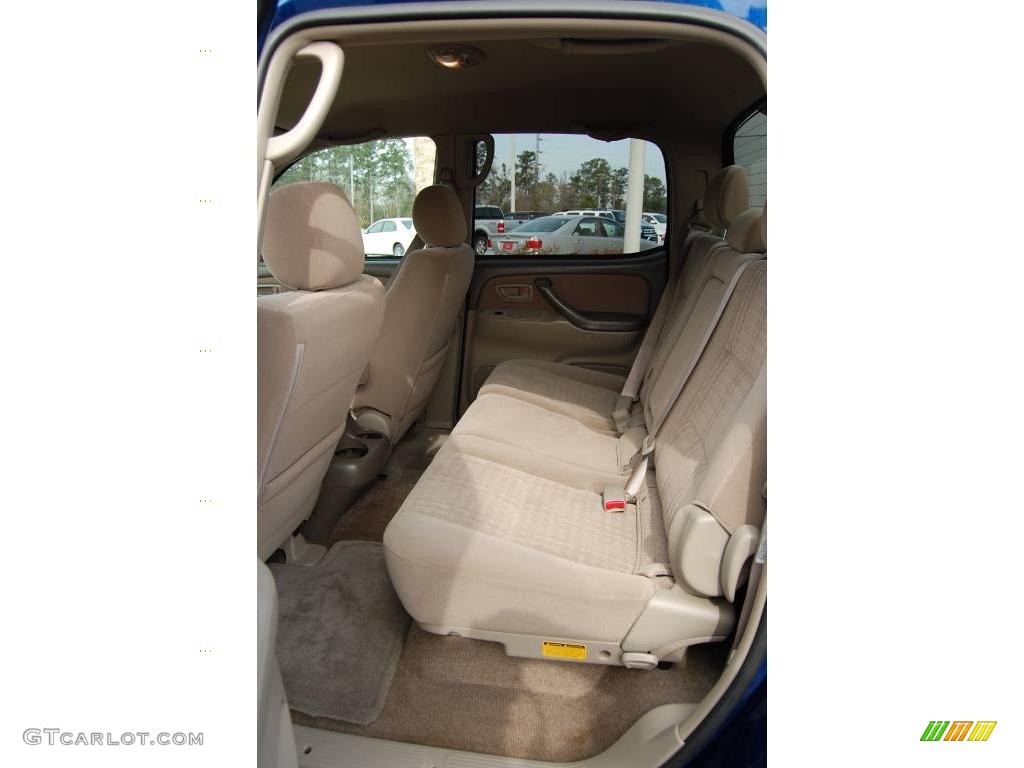 2005 Tundra SR5 Double Cab - Spectra Blue Mica / Taupe photo #17