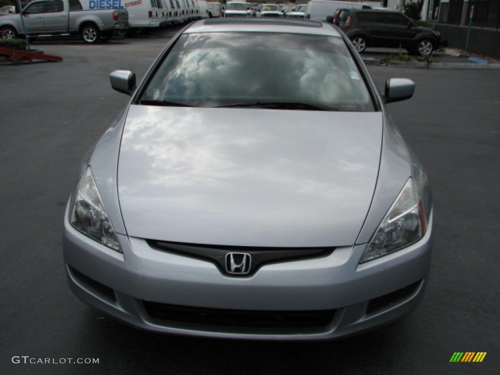 2003 Accord EX-L Coupe - Satin Silver Metallic / Black photo #3