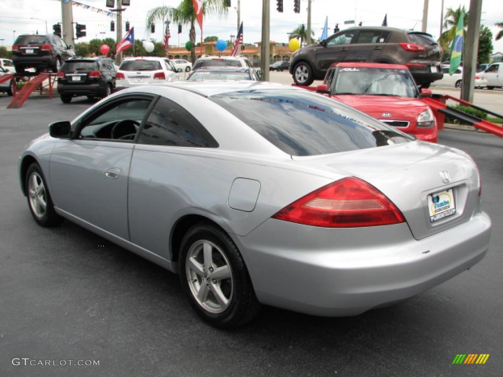 2003 Accord EX-L Coupe - Satin Silver Metallic / Black photo #7