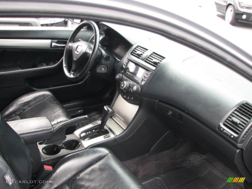 2003 Accord EX-L Coupe - Satin Silver Metallic / Black photo #12