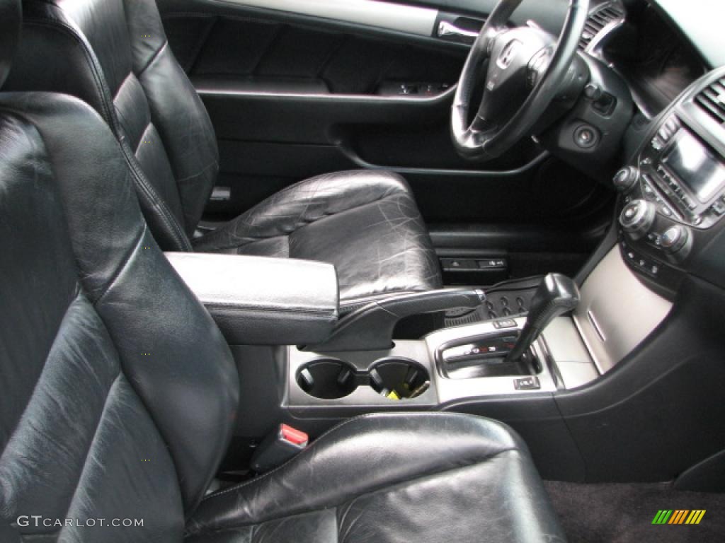 2003 Accord EX-L Coupe - Satin Silver Metallic / Black photo #13