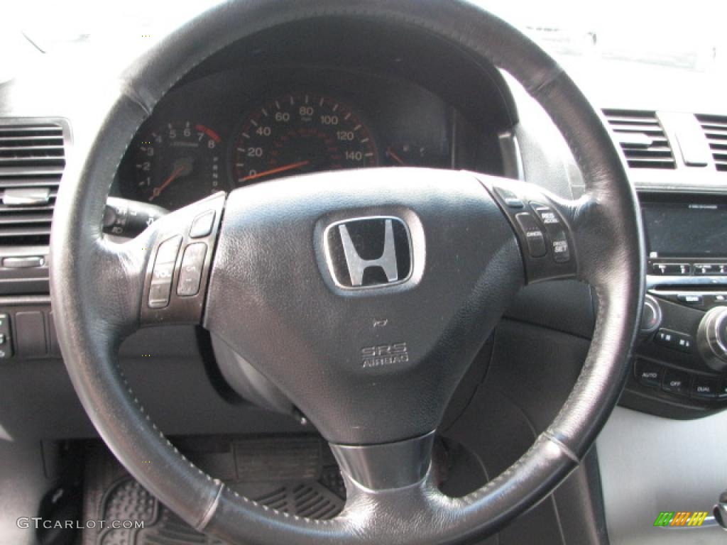 2003 Accord EX-L Coupe - Satin Silver Metallic / Black photo #18