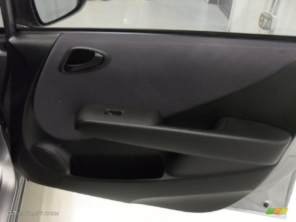 2008 Honda Fit Hatchback Black/Grey Door Panel Photo #39818924