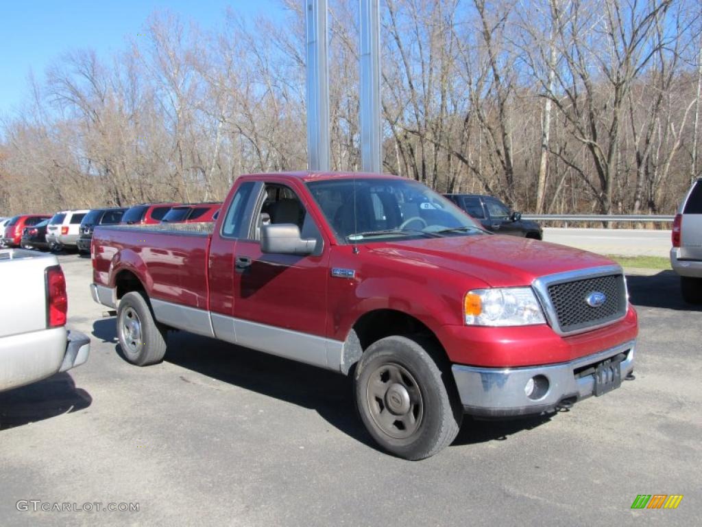 Redfire Metallic 2007 Ford F150 XLT Regular Cab 4x4 Exterior Photo #39819048