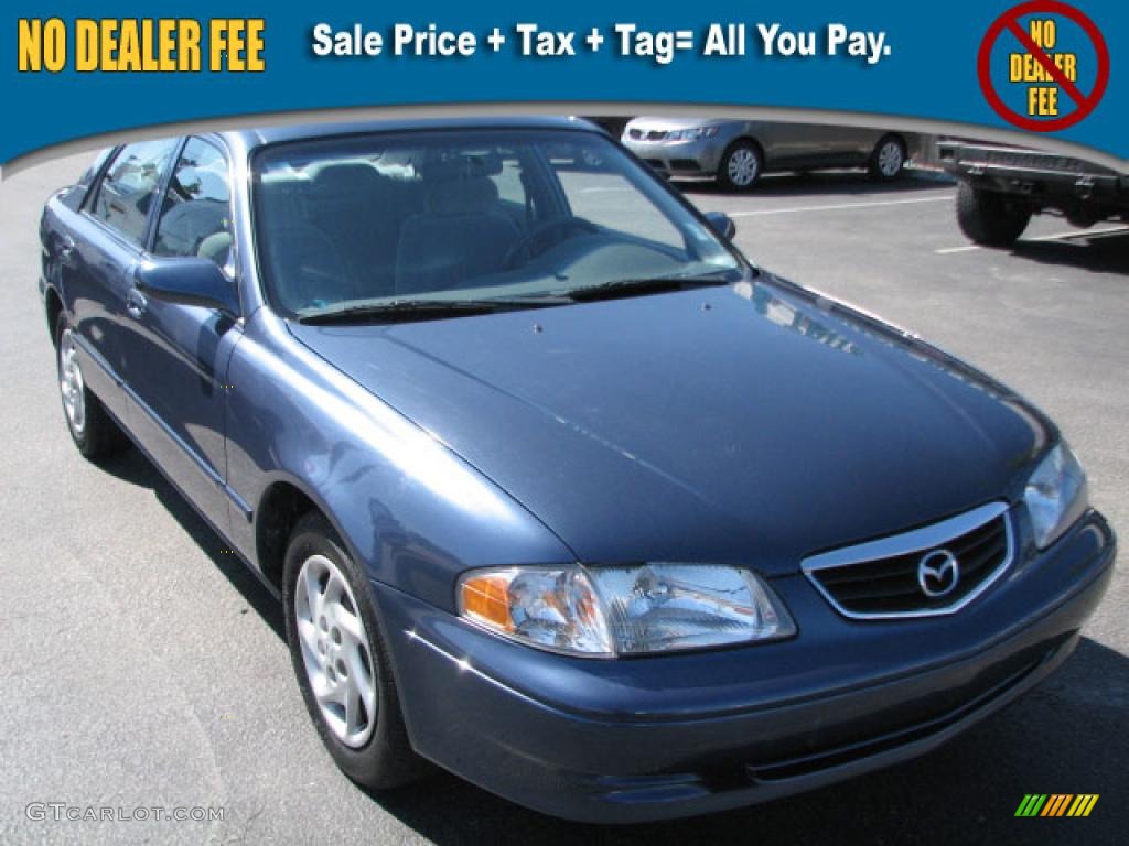 2002 626 LX - Galaxy Blue / Gray photo #1