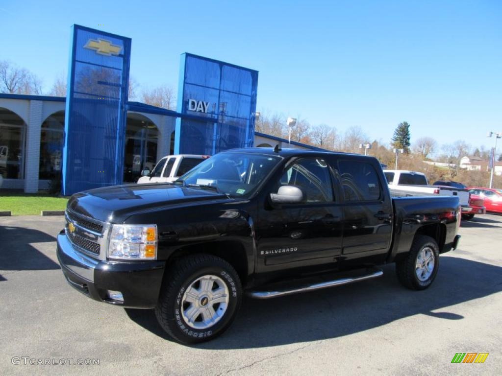 2008 Silverado 1500 Z71 Crew Cab 4x4 - Dark Blue Metallic / Ebony photo #1