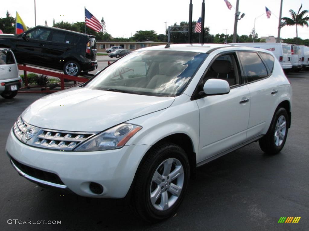 2006 Murano S - Pearl White / Cafe Latte photo #5