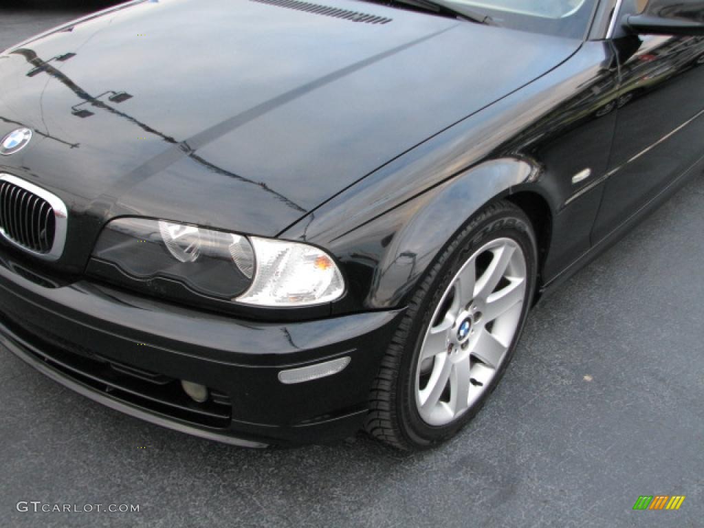 2001 3 Series 325i Coupe - Jet Black / Sand photo #4