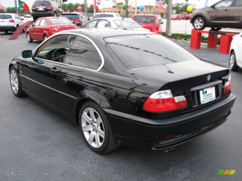 2001 3 Series 325i Coupe - Jet Black / Sand photo #7