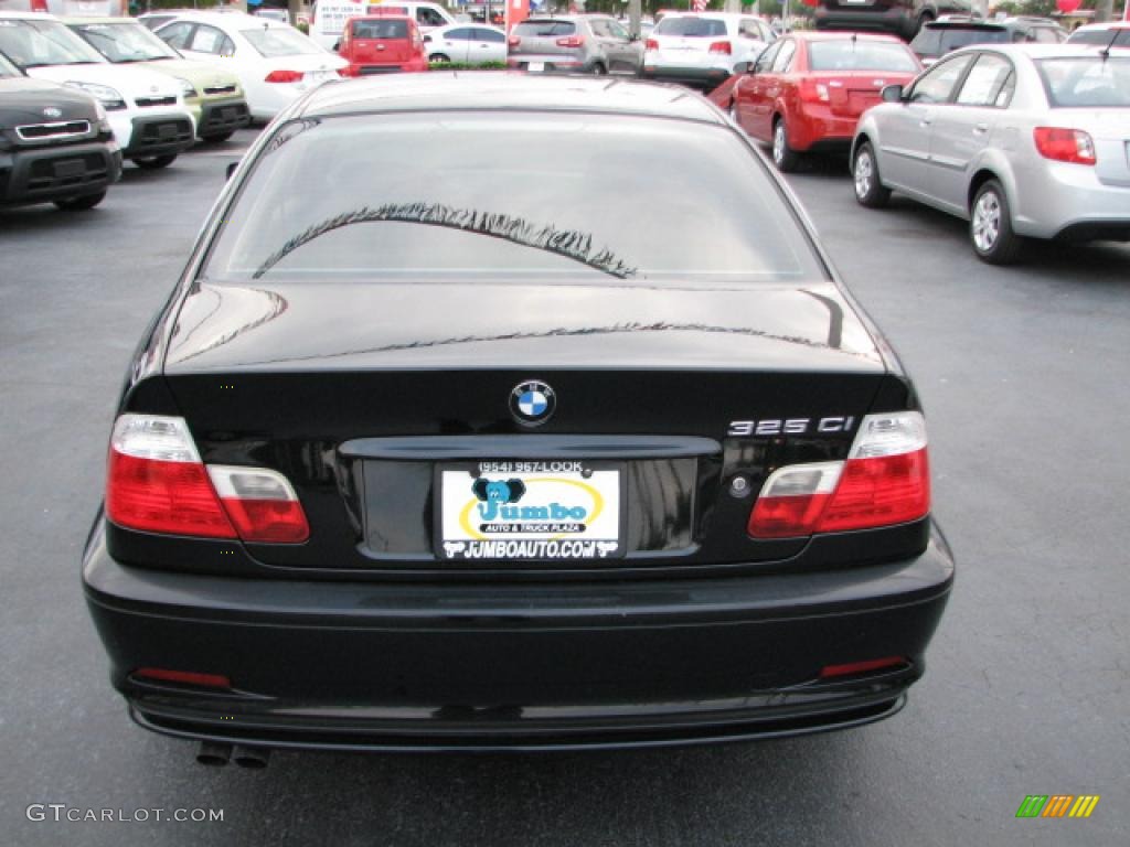 2001 3 Series 325i Coupe - Jet Black / Sand photo #8