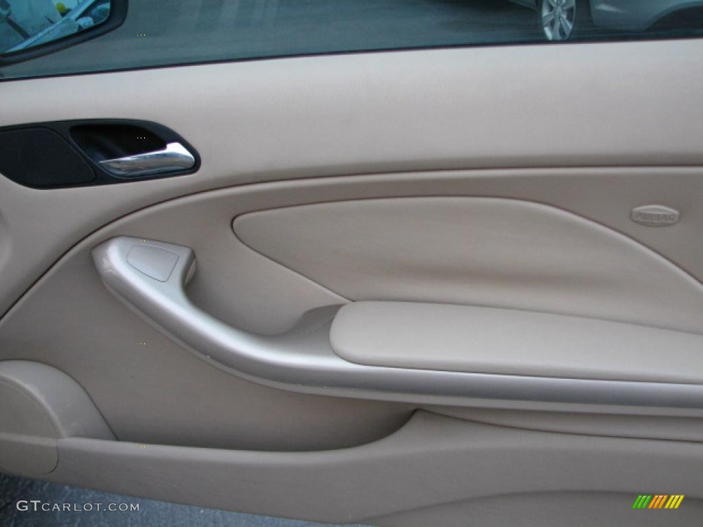 2001 3 Series 325i Coupe - Jet Black / Sand photo #15