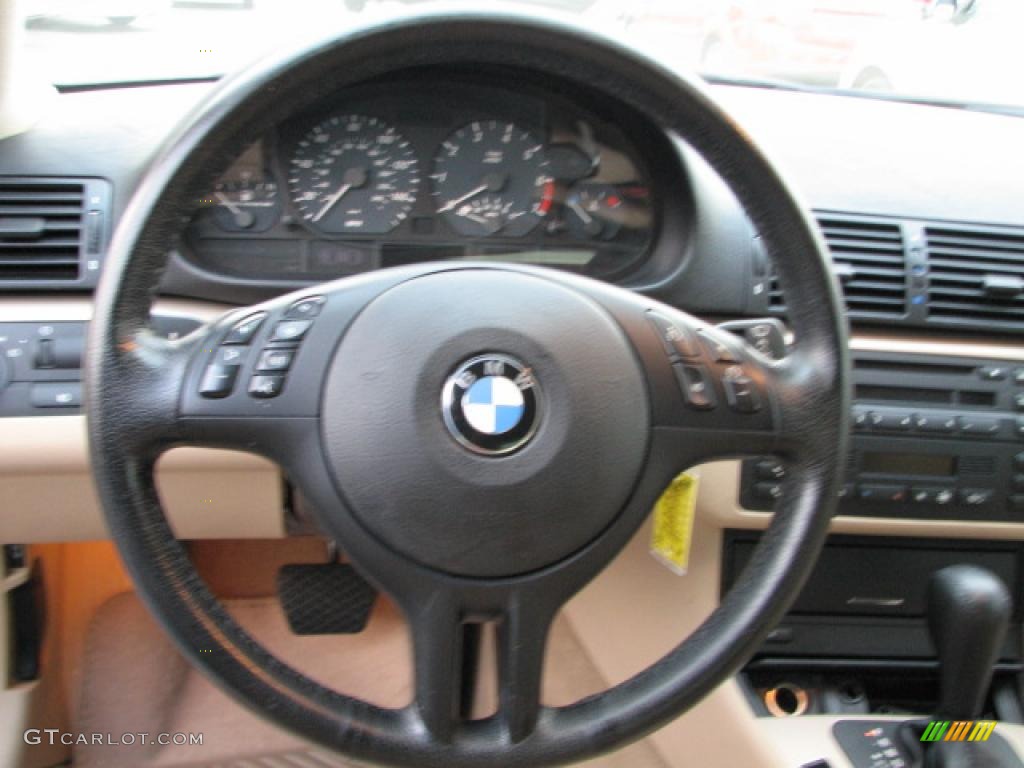 2001 3 Series 325i Coupe - Jet Black / Sand photo #19