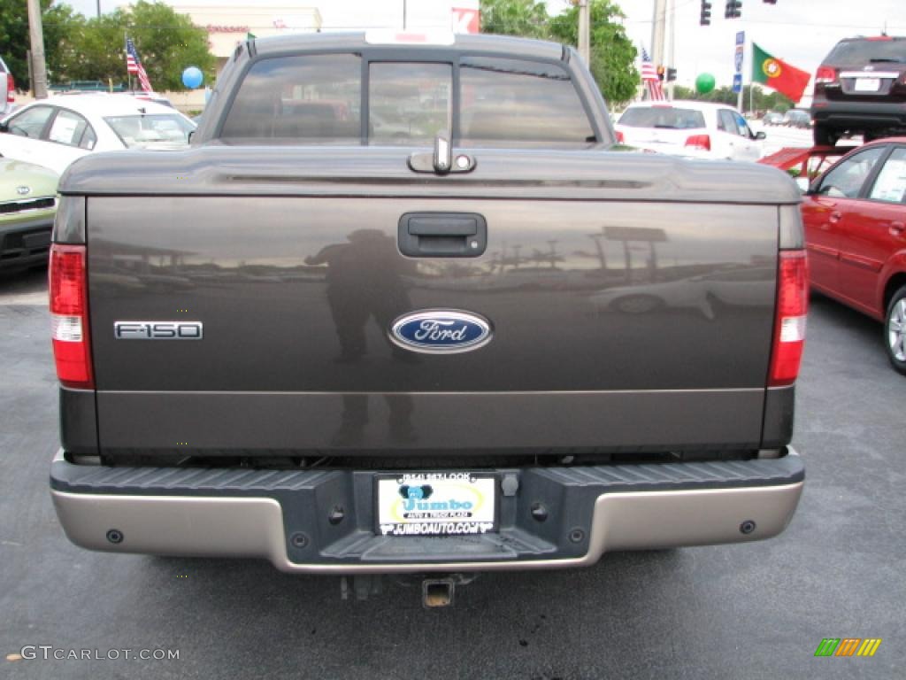 2005 F150 XLT SuperCrew - Dark Stone Metallic / Tan photo #8