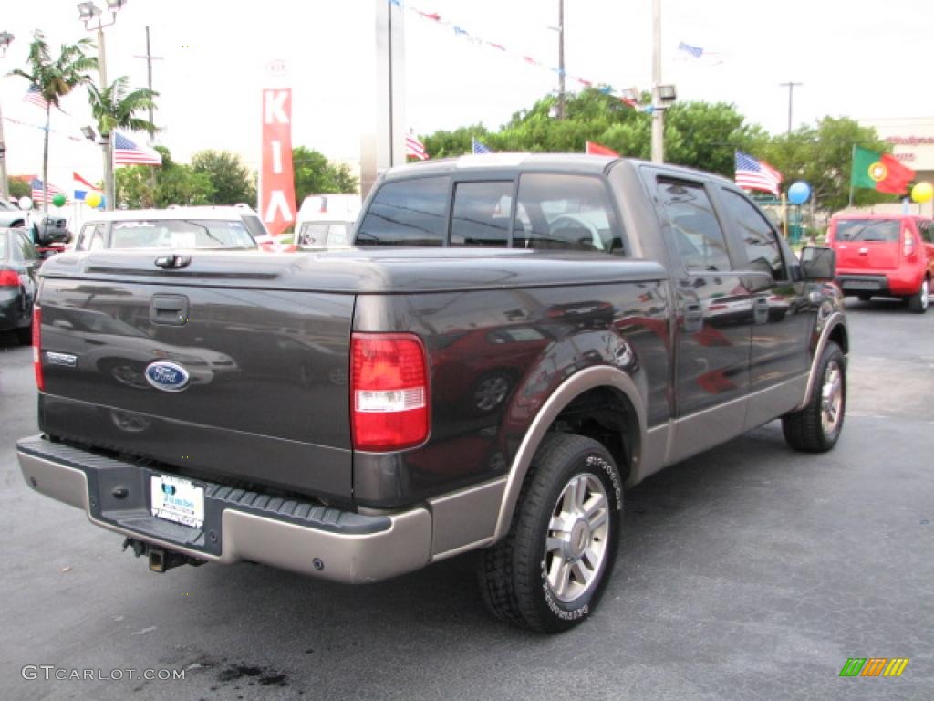 2005 F150 XLT SuperCrew - Dark Stone Metallic / Tan photo #10