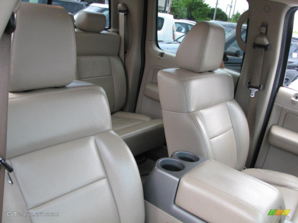 2005 F150 XLT SuperCrew - Dark Stone Metallic / Tan photo #14
