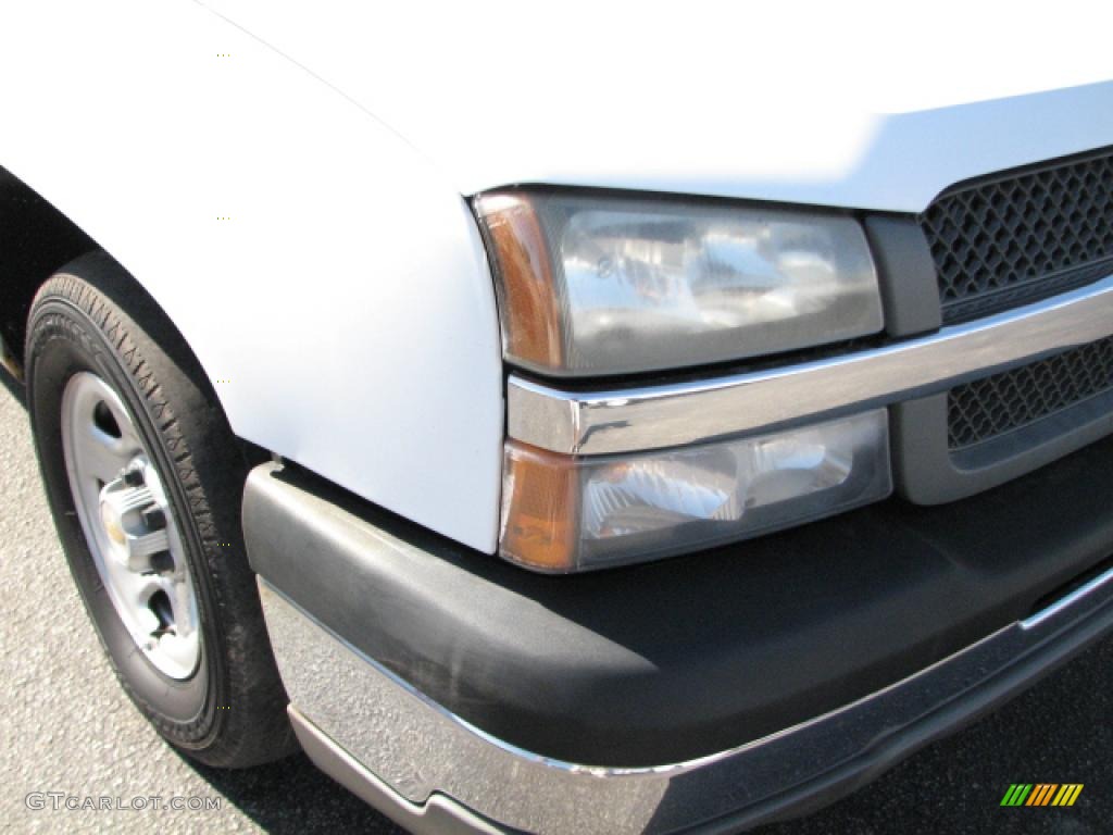 2004 Silverado 1500 Regular Cab - Summit White / Dark Charcoal photo #9