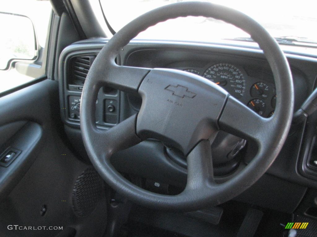 2004 Chevrolet Silverado 1500 Regular Cab Dark Charcoal Steering Wheel Photo #39821742