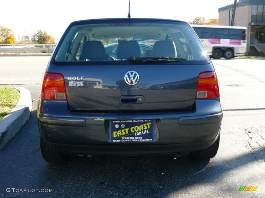 2005 Golf GL 2 Door - Blue Anthracite Metallic / Gray photo #4