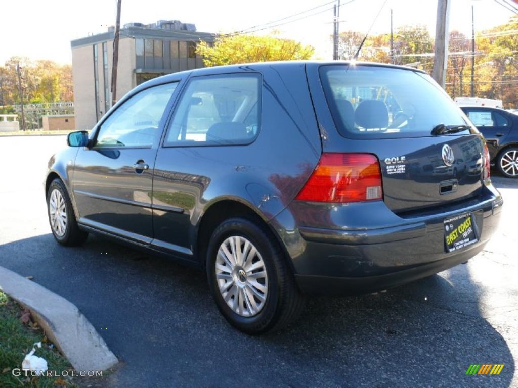 2005 Golf GL 2 Door - Blue Anthracite Metallic / Gray photo #5