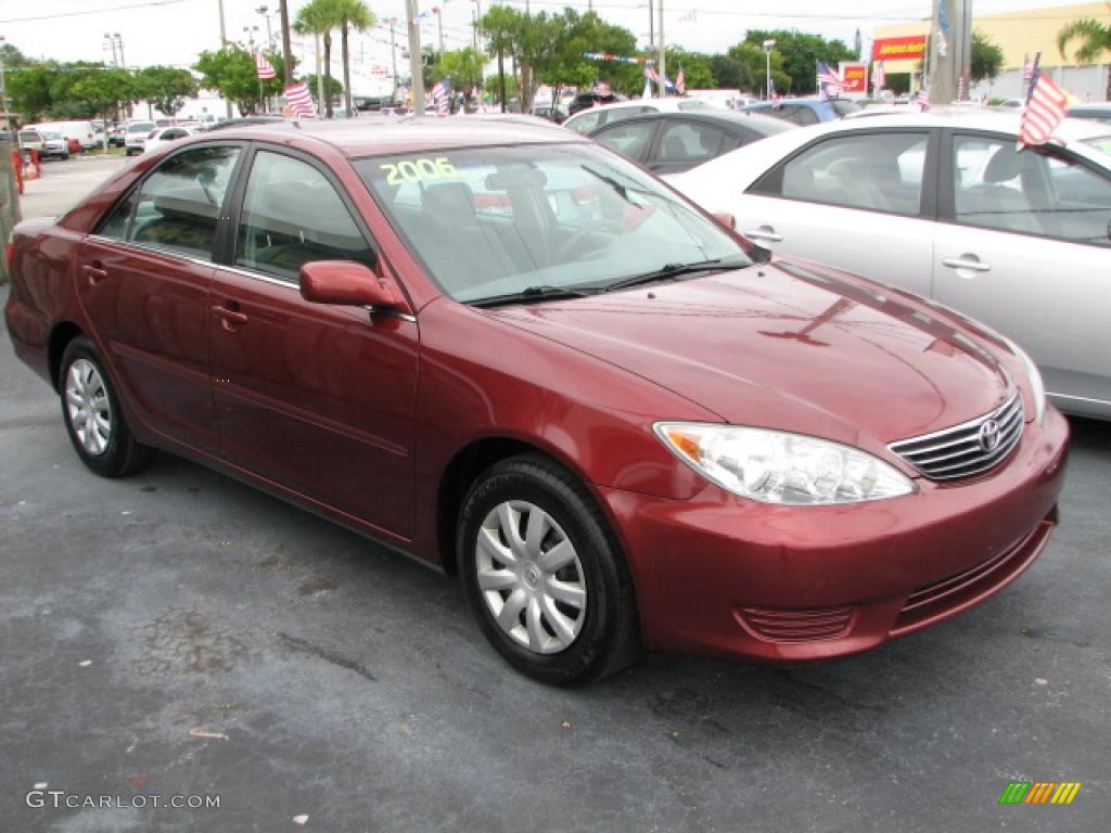 2006 Camry LE - Salsa Red Pearl / Stone Gray photo #1