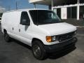 Oxford White 2004 Ford E Series Van E350 Commercial Utility Exterior