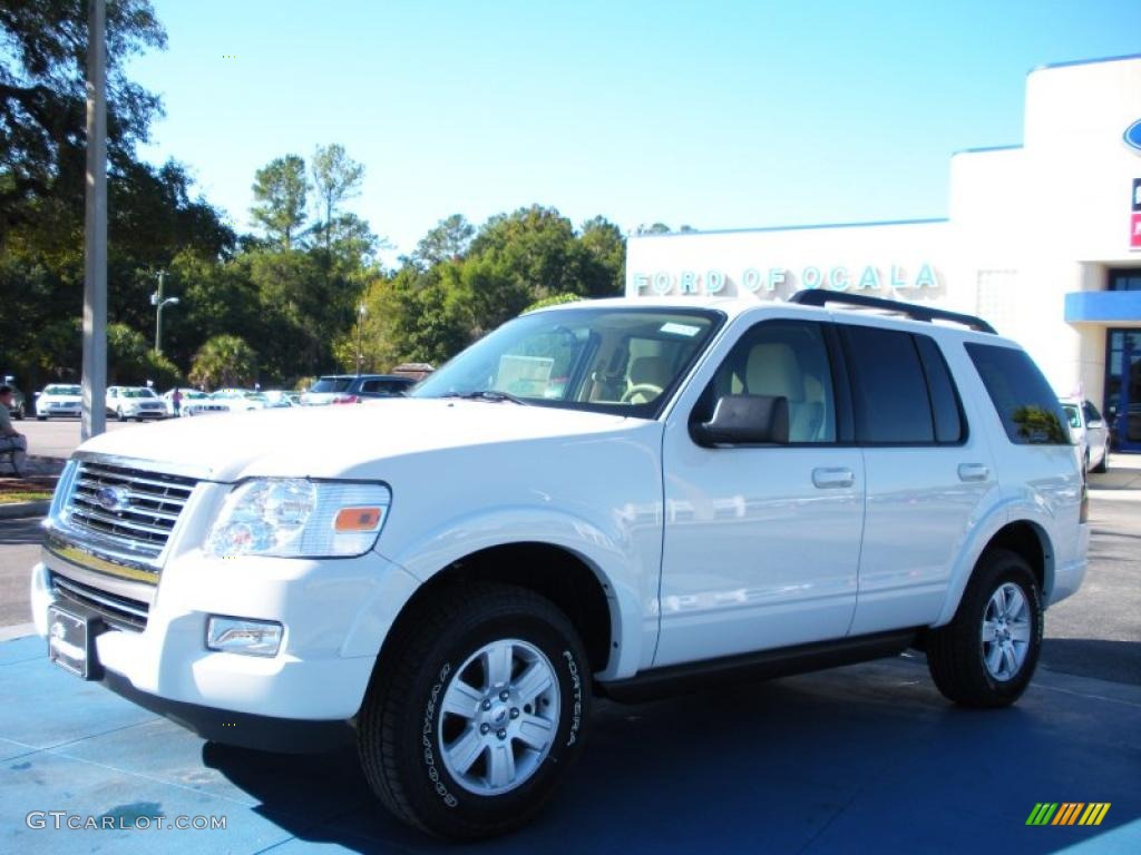 White Suede Ford Explorer