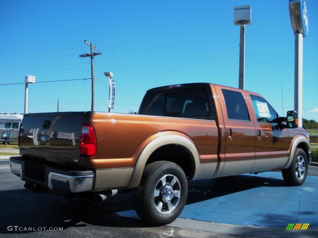 Golden Bronze Metallic 2011 Ford F250 Super Duty Lariat Crew Cab Exterior Photo #39823350