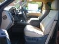  2011 F250 Super Duty Lariat Crew Cab Adobe Two Tone Leather Interior