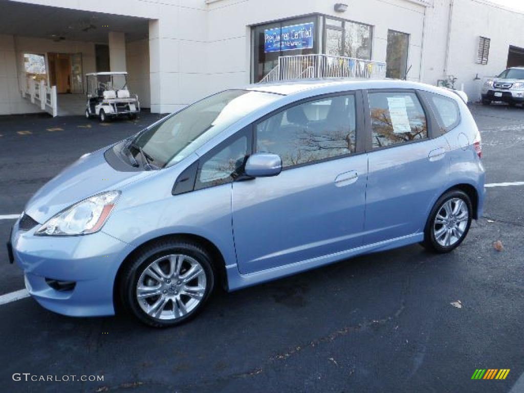 Tidewater Blue Metallic 2009 Honda Fit Sport Exterior Photo #39824178