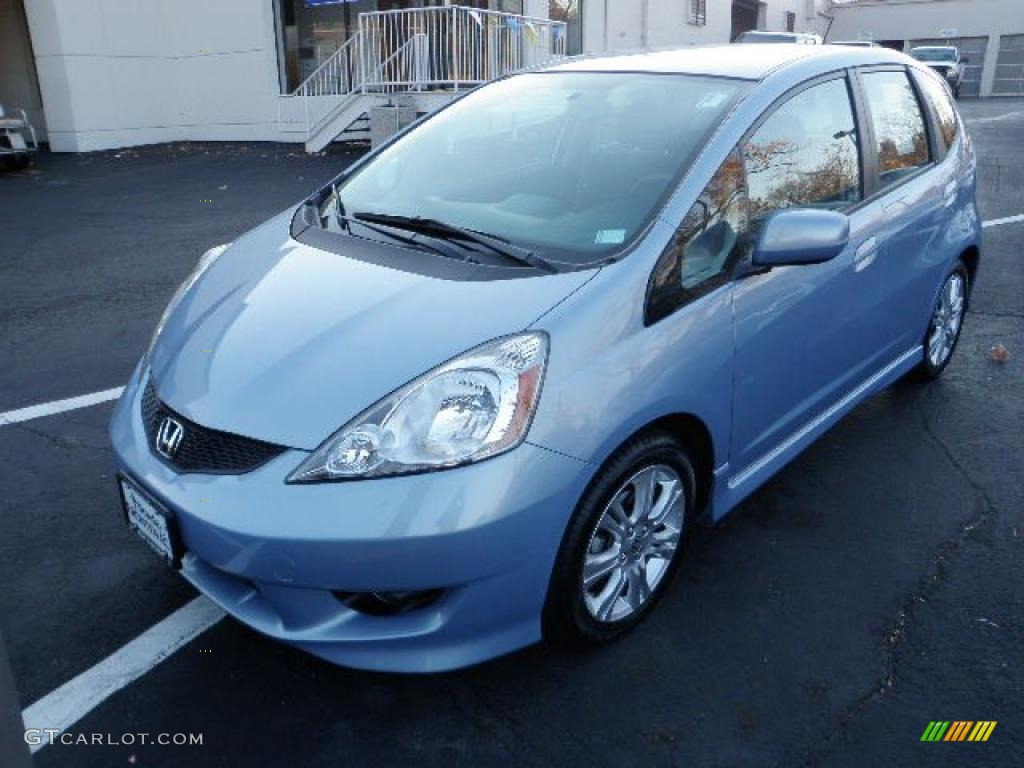 Tidewater Blue Metallic 2009 Honda Fit Sport Exterior Photo #39824226