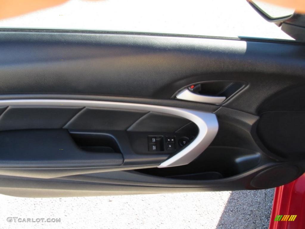 2010 Honda Accord EX Coupe Black Door Panel Photo #39824770