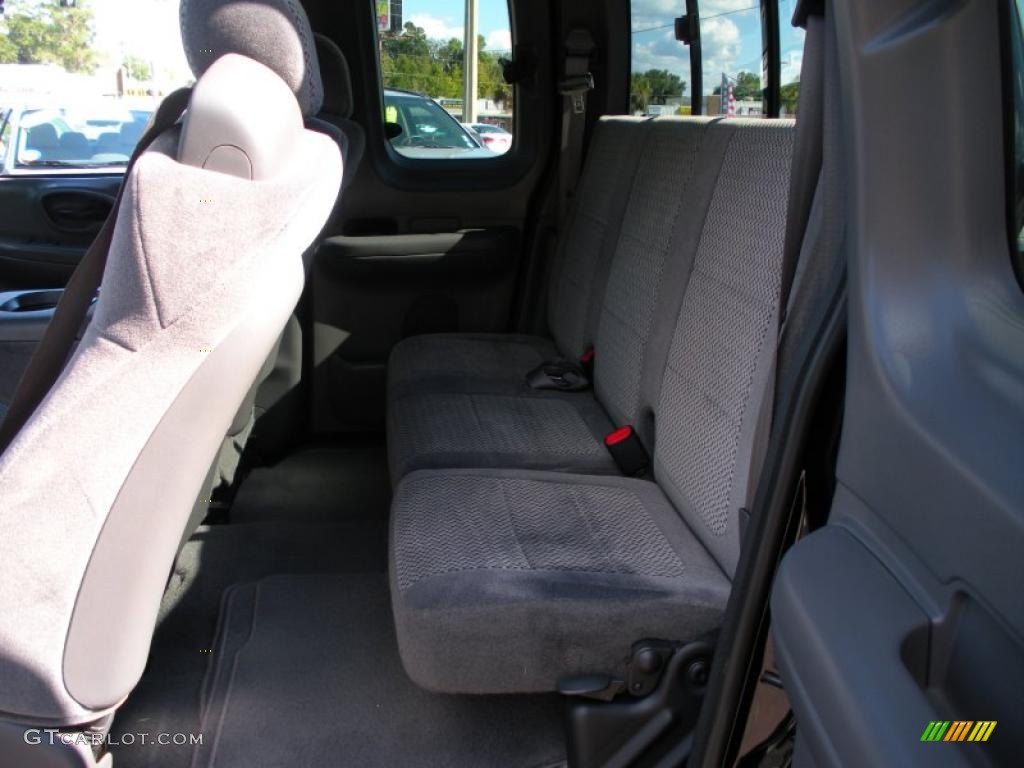 2002 F150 XLT SuperCab - Black / Dark Graphite photo #13