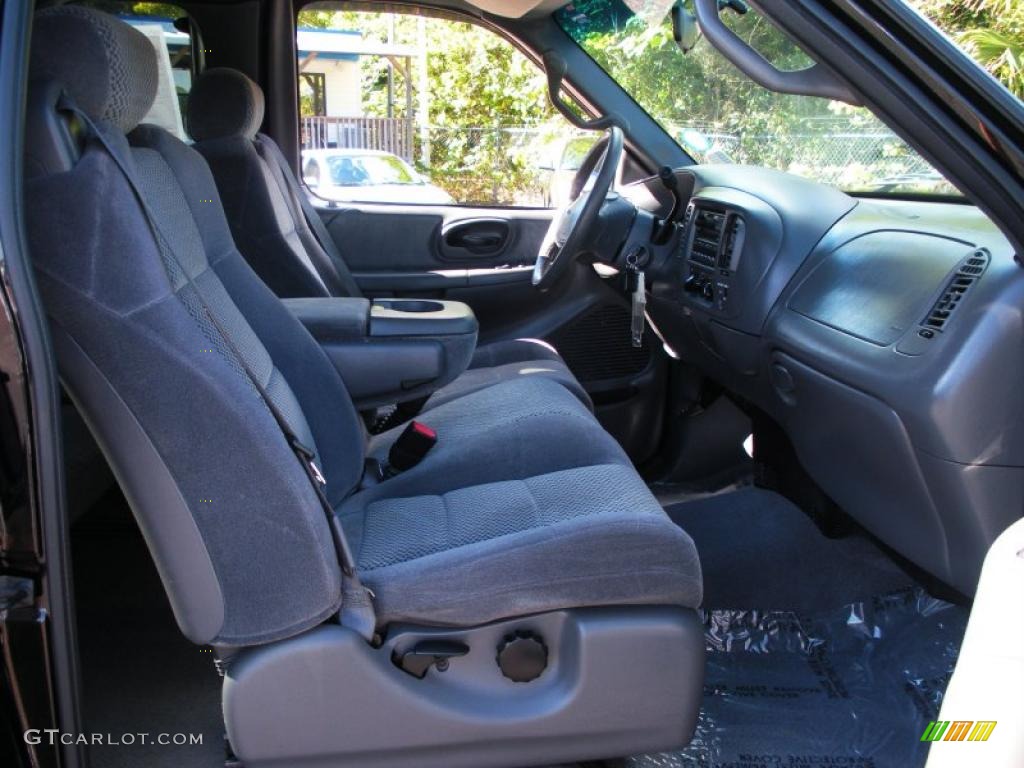 2002 F150 XLT SuperCab - Black / Dark Graphite photo #15
