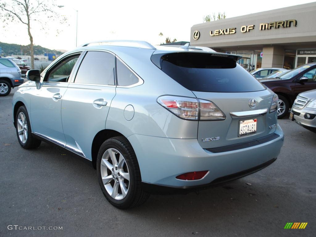 2010 RX 350 AWD - Cerulean Blue Metallic / Light Gray/Espresso Birds-Eye Maple photo #5