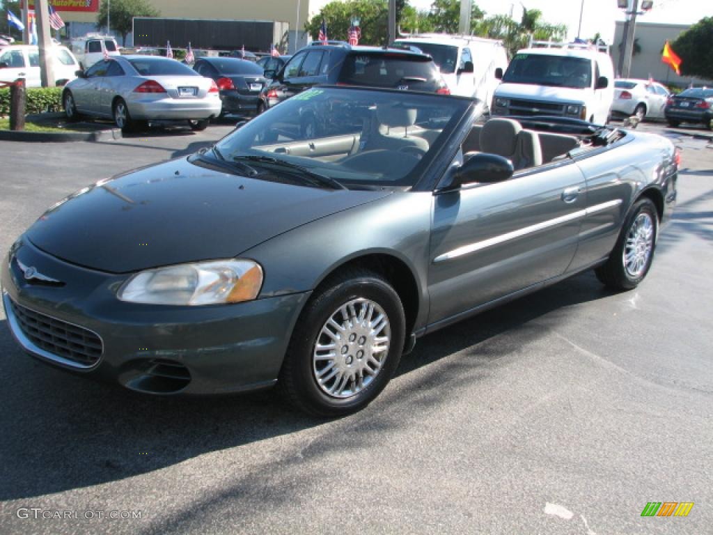 Onyx Green Pearl 2002 Chrysler Sebring LX Convertible Exterior Photo #39827830
