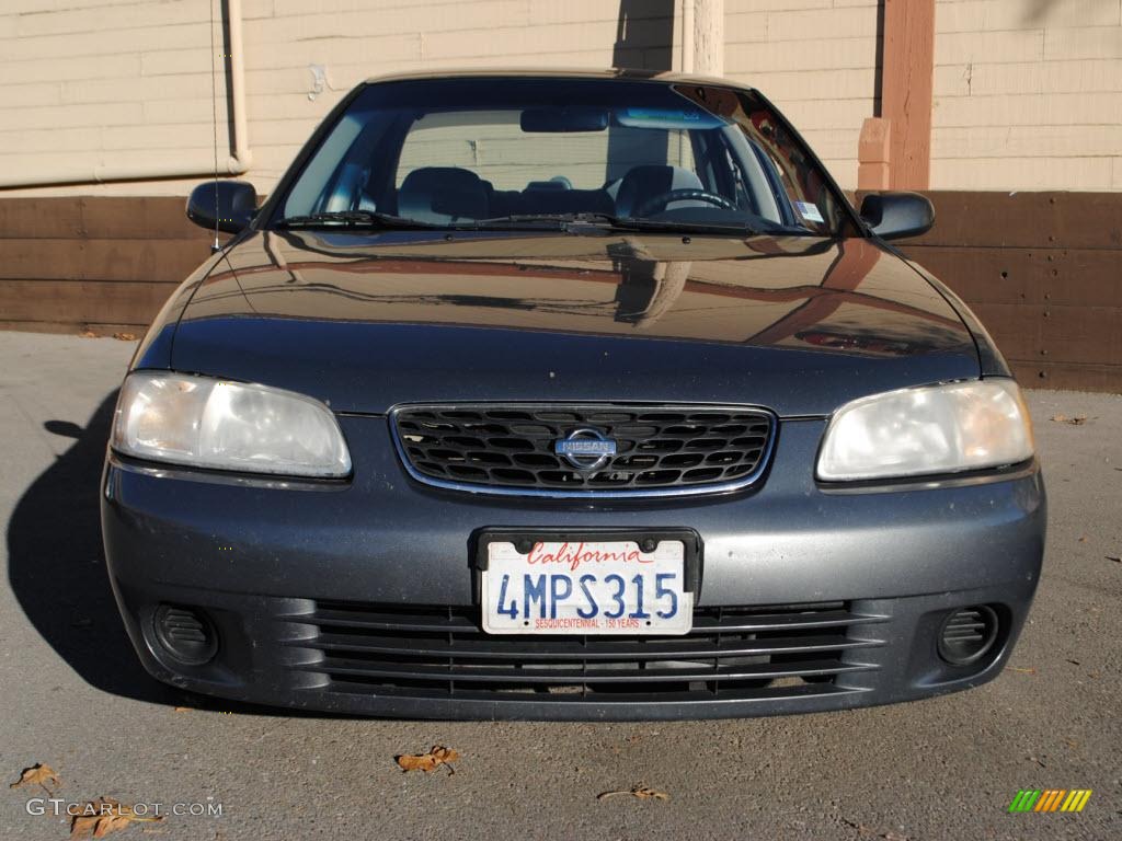 2000 Sentra GXE - Charcoal Mist Metallic / Stone photo #2