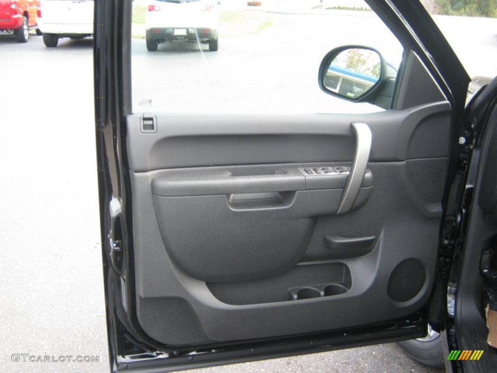 2011 Chevrolet Silverado 1500 LT Crew Cab Ebony Door Panel Photo #39830751