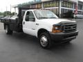 Oxford White 2001 Ford F450 Super Duty XL Regular Cab 4x4 Stake Truck