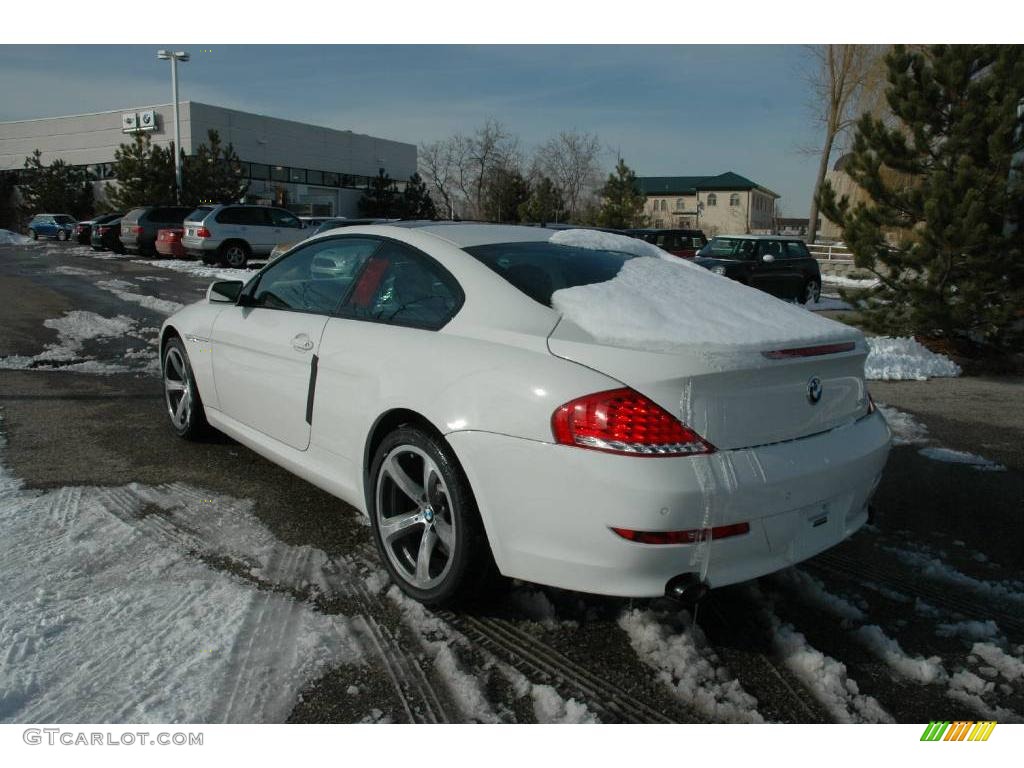2009 6 Series 650i Coupe - Alpine White / Black Dakota Leather photo #3