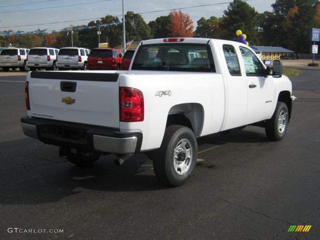 Summit White 2011 Chevrolet Silverado 2500HD Extended Cab 4x4 Exterior Photo #39831695
