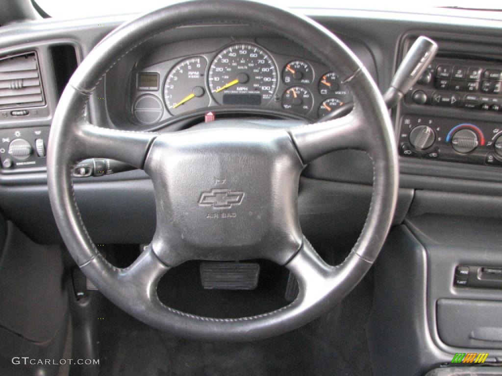 2001 Chevrolet Silverado 1500 LS Extended Cab Graphite Steering Wheel Photo #39831923