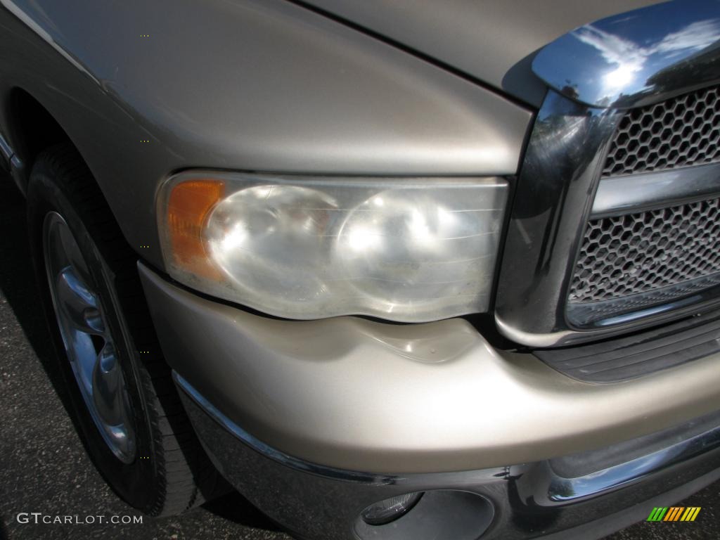 2002 Ram 1500 SLT Quad Cab - Light Almond Pearl / Dark Slate Gray photo #2