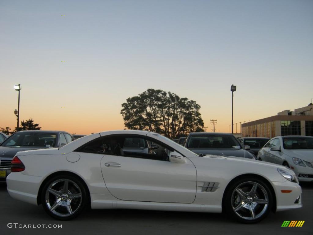Diamond White Metallic 2011 Mercedes-Benz SL 550 Roadster Exterior Photo #39835274